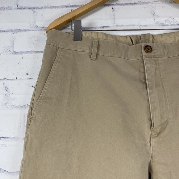 Mott & Bow Pants Men's Size 35 (35x31) Chino Pants Stretch Khaki Straight Leg - Picture 4 of 15